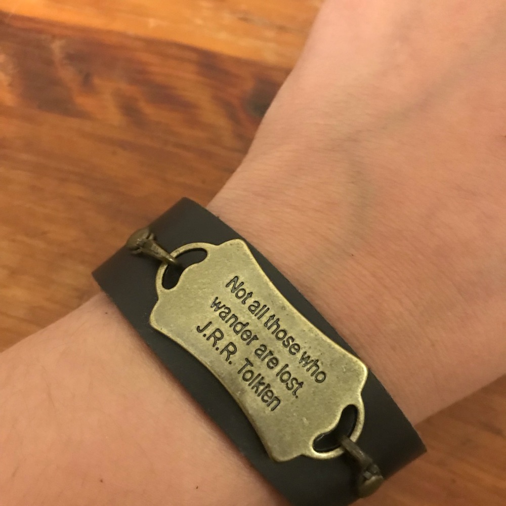 Lord Of The Rings Leather Cuff Bracelet